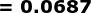 \boldsymbol{=0.0687}