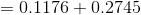 =0.1176+0.2745