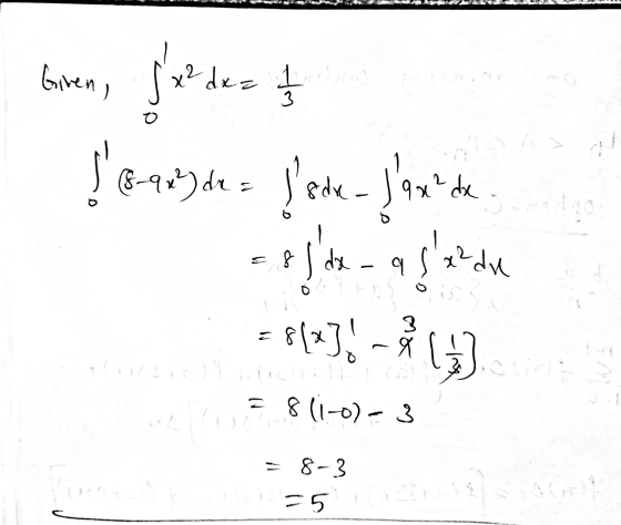 x²dxz 1 de Giren, se des of ledk- lax de E p Ive a standa (8-9 +²) de 8 9 3 = 8 8(x]. - Cinsis 3 ) C = 8(1-0)- 3 8-3 55 P