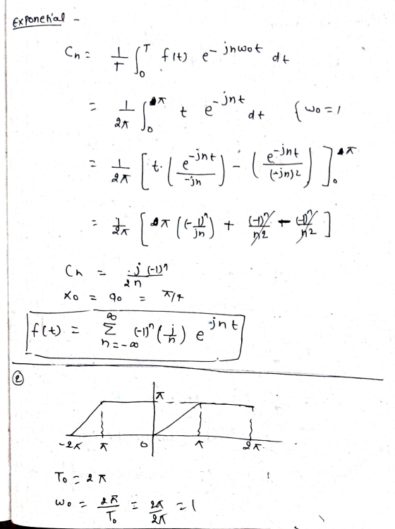 Exponenal T Cna + S fit) e inwot dt t jnt dt (wo WO/ 2A -int I 20 ( e-int (*)n) 2 ]]. 7 . ** -in Ha [ 01 (4 t 12 h2 Cn l • j