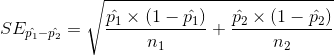 SEpi-Pa = Px (1 –p) – P2 x (1 – 12) ni n2