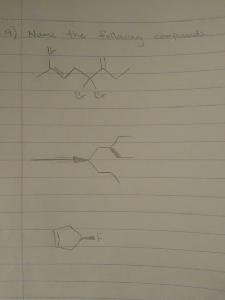 a) Name the following compounds.