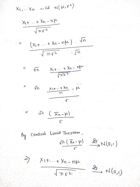 6 Central Limit The ovem け