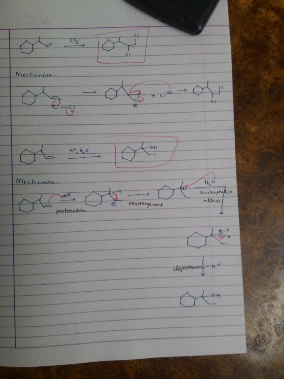 Il PT mechanism Mechaniams ho Nucleophiffic attack rearrangement protonation depretenticht