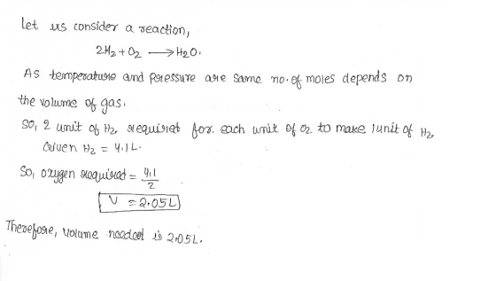 let us consider a seaction, As tem peatuse and R9tessme A, e Sarre mo-et moles depends on the volume o Qas 2. Theaehore, volume noadel 2:05L.