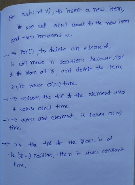 fewe se숏 acN〕 eaual.fo-Howaotem -)刓Po? 1)rto delete an elemen it voill move m lotatioos becoure,to? the Statk at o, ond deict