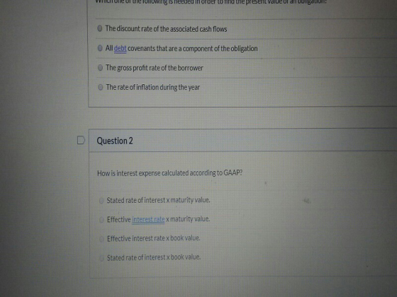 VICTONE e TV owing is needed in order to find the present Value UI alongaLION The discount rate of the associated cash flows