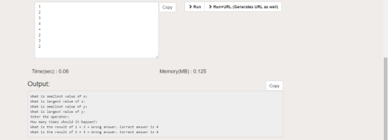 Copy >RunRun+URL (Generates URL as well) Time(sec): 0.06 Memory(MB): 0.125 Output: Copy hat is smallest value of x hat is lar