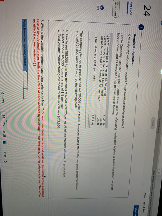 Troubleshooting 24 Help Check Part 5 of 6 Required information The following information applies to the questions displayed b