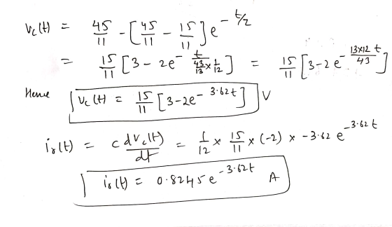 vcl = 45-(45- Je- = (3- 26 heit] = [3-22 * hance ſvelt = [3-2e - 362t] JV lolt) = cdralt - if* f * (-2) * +312 €34€ I is (t)