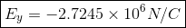 E,-- 2.7245 × 100 N/C