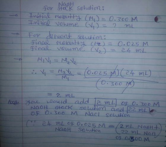 eugH niticl volume 20 2.4 mL 己4m = 2 mL