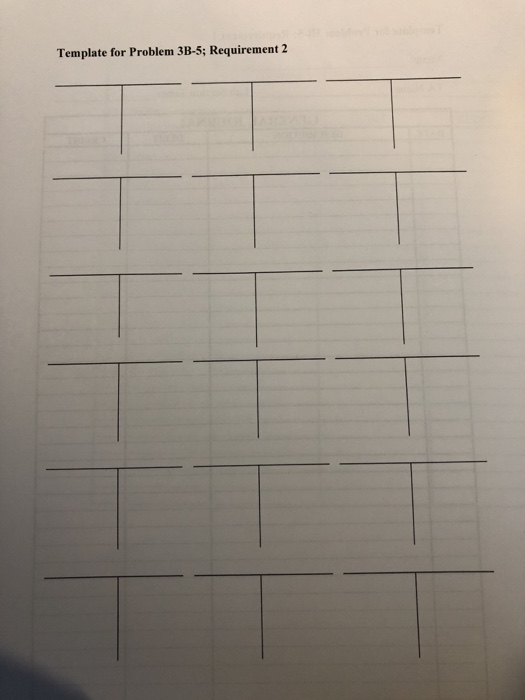 Template for Problem 3B-5; Requirement 2