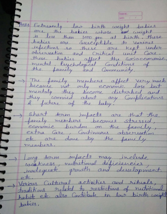 Describe The Effect Of Extremely Low Birth Weight Babies On The Family
