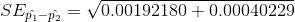 SEpi-p = 0.00192180 + 0.00040229