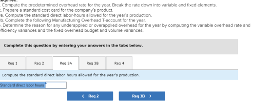 eqamed. Compute the predetermined overhead rate for the year. Break the rate down into variable and fixed elements. Prepare a