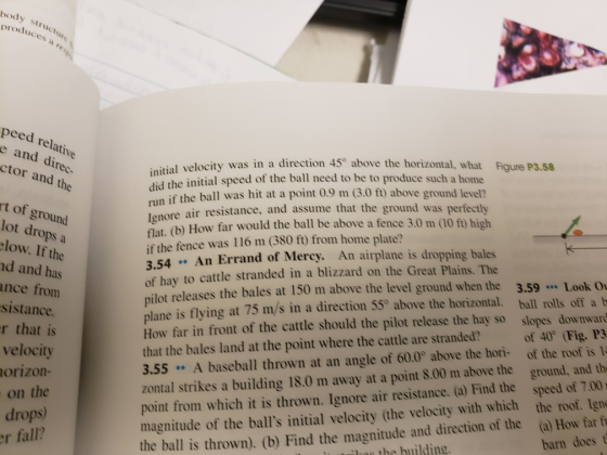 body structure produces a , peed relative e and direc- ctor and the velocity was in a direction 45 above the horizontal, what