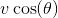 v\cos(\theta)