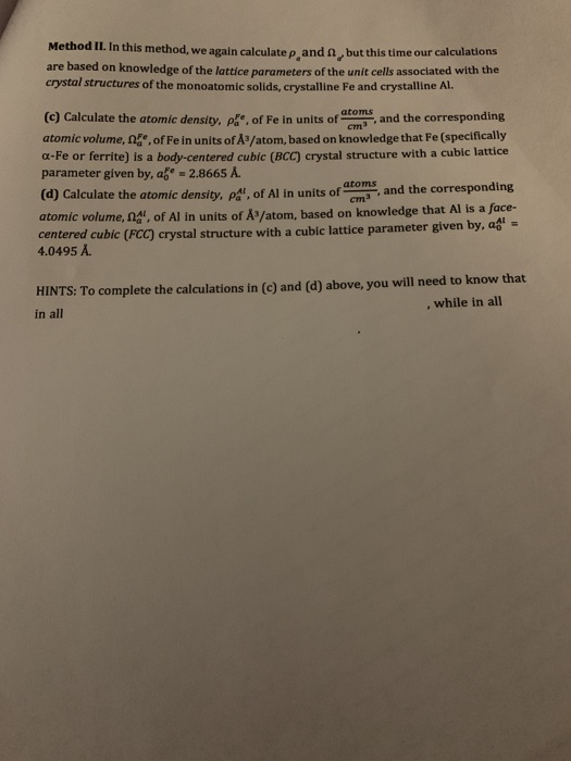 Method II. In this method, we again calculate p and n, but this time our calculations are based on knowledge of the lattice p