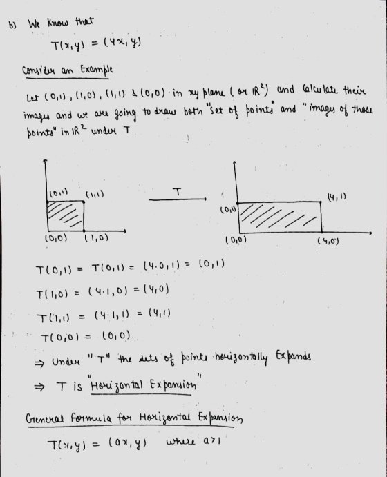 b) We know that Toiy) (44, 4) consider an Example Let (0,1), 11,07,11,1 110,0).in my blame.com. IR Y and Calculate theire ima