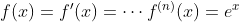 f(1) = f(x) = ... f(n) (2) =