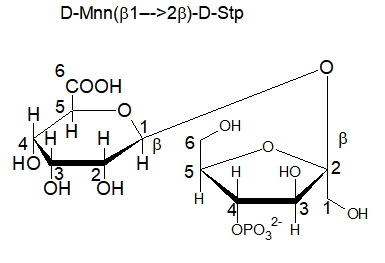 D-Mnn(B1-->2B)-D-Stp °ÇOOH н5 —о 4Hн нв 600 он \1 ОН в о з 2 н 5 Кн НО 2 3 1ОН ОРО,?н