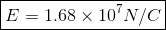 E-1.68 × 10 y/c