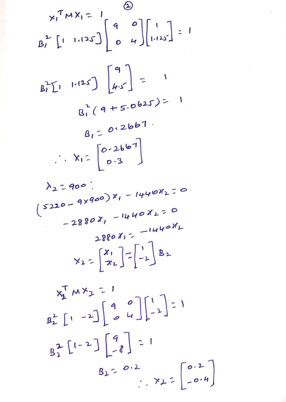 2 x,Tmx, = 1 10+ [ 12:31: Chic 1.1 1.125] [3] 2 Bi ( 9 +5.0625)= 1 B, = 0.2667. To-2661 . X, 0.3 >2=900 1440X2=0 (5220 - 9x
