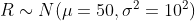 R~ N(= 50,0% = 10)