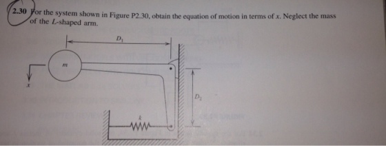 For the system shown in Figure P2.30, obtain the e
