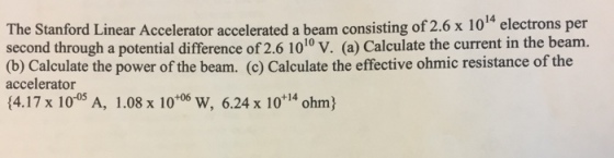 The Stanford Linear Accelerator accelerated a beam