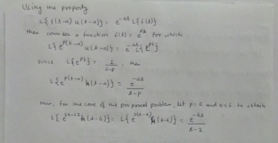 TAL Using the property u{f44-a) ult-aly- é as L{ f (t)} then consider a function ft) = pt for which LE & Plt-a) ult-aly- é as