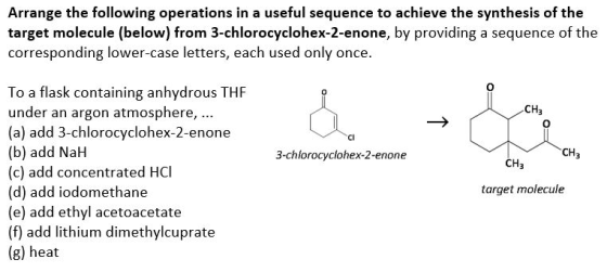 Arrange the following operations in a useful seque