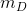 m_D