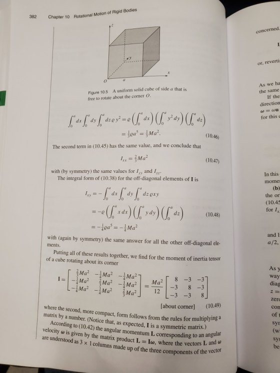 382 Chapter 10 Rotational Motion of Rigid Bodies Chapter 10 Rotation concerned. or, revertir 0 As we ha the same Figure 10.5