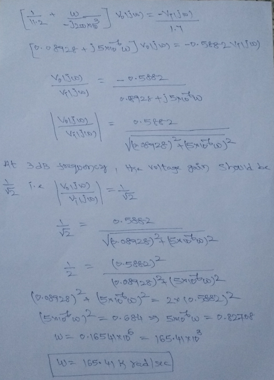 Joome ] v 5 = vyping [1.08928 +35910w ] Vojwy = -0.5482 Vp1500) - v. 5882 2.08928 +j5ycoto Volju 0.5882 Ve 08928) +sxiuto) A