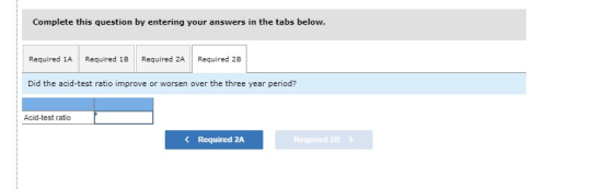 Complete this question by entering your answers in the tabs below. Required 1A Required 1B Required 2A Required 2B Did the ac