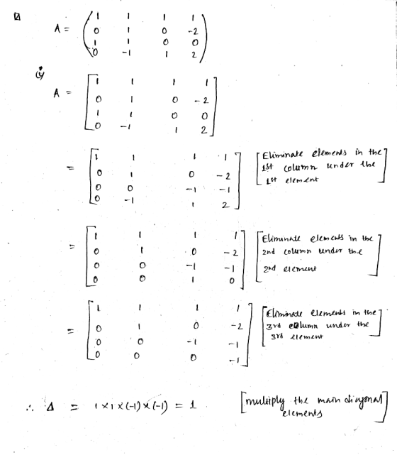 A = loi i 1 tö -1 -OO- -2 0 2 A - - 0 -2 Lo -1 1 2] 17 Eliminate elements in the 1st column under the L 1st element - 2 So I
