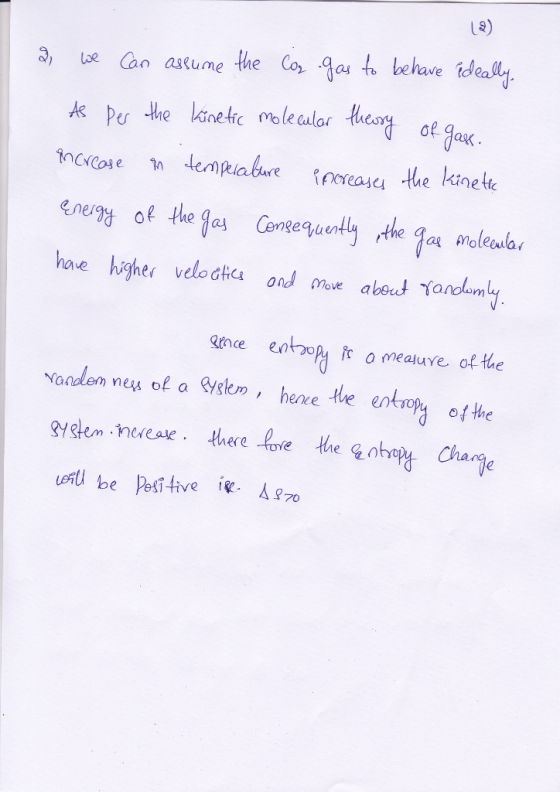 L3) a,し an asume the Co g04 h behave idealy Per he kanete mole culor H hae higher velo c n abet onlam ne o meaure of the Naad