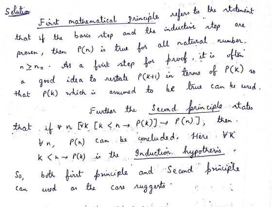 Fuut mathematical Paincp al natiual rumbn SL K+l) n and Second.. ina