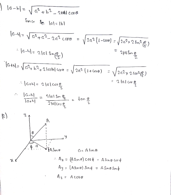 a+b こtano 2 21al Cos 2 EASin A2-A coso