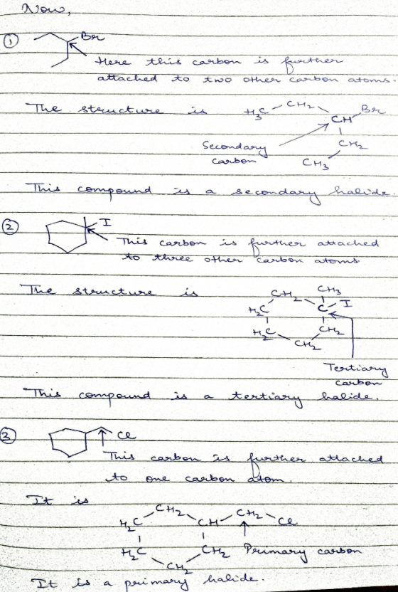 wewe, 390 there this attached to carbon two other bevat om The structure is the Secondary Carbon ompound La secondary halede.
