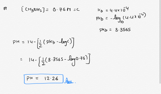 # [сHдон,)= С. 76H : к, = 4-ух бЧ Pks 5 - log (4.4 x 6) јD Рk= 3- 356S PH = 14+ [{ C Pky -Lloys)] = -({{3 3ss - Дуо чо] | P»