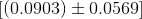 [(0.0903)\pm 0.0569]