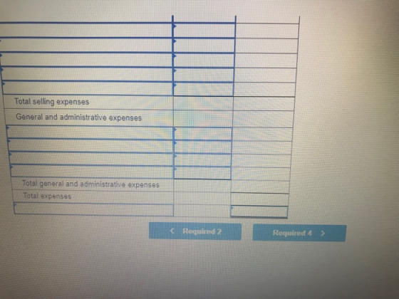 Total selling expenses General and administrative expenses Total general and administrative expenses Total expenses < Rege 2