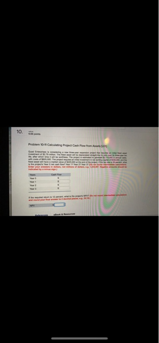 10. Problem - Calculating Project show from