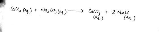 Call, (aq) + Na₂CO3(aq) - 23 lay Caco, + 2 laes Nall (aq)