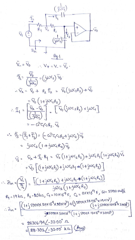 (1 11 whether you (60cm) 2m Ag. L T = Vo V+ -V. V V = (6W(2) To To (jwczR) + TO is Tx Tot R 12 = Vo (1+jWC2R2) W tj. [V. (wc.