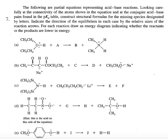 The following are partial equations representing a