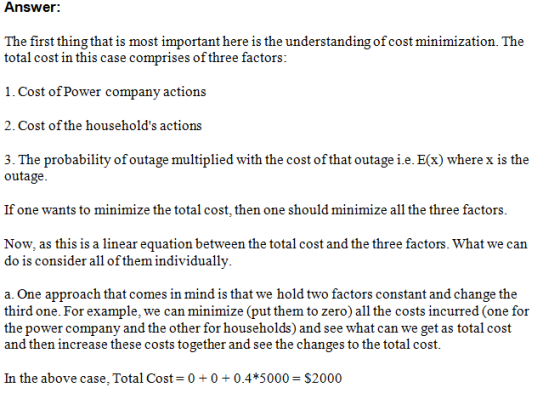 Answer: The first thing that is most important here is the understanding of cost minimization. The total cost in this case co